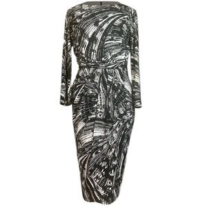 Boat Neck Waist Detail Dress